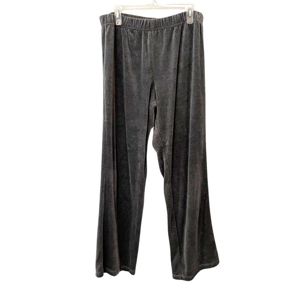 Soft Surroundings Women's Velour‎ Lounge Pants Silver Gray Size Large Tall